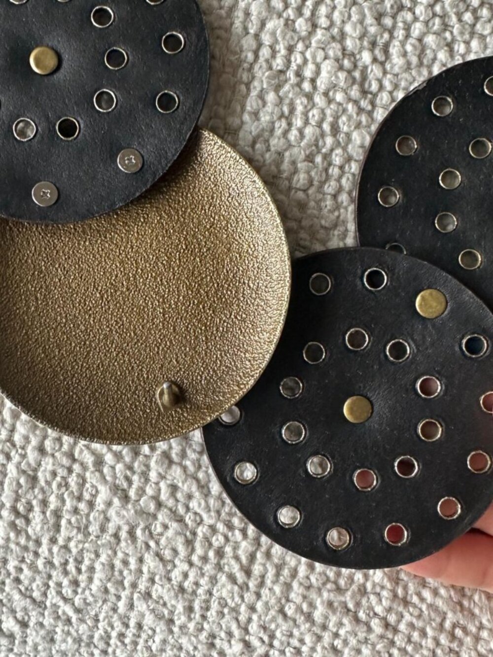 Y2K Black Concho Belt Wide Western Cowgirl Grunge Statement - Picture 8 of 8